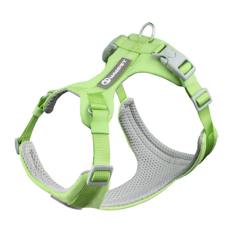 Makaron Series Dog Harness Leash Outdoor Walk Adjustable Pet Chest Strap Breathable Lightweight Pet Harness for Small Medium Dog