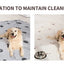 All-Weather Chew-Proof Dog Mat-Waterproof & Thermal Fleece Pad with Custom Print, Heavy Duty for Large Dogs (SGS Certified）