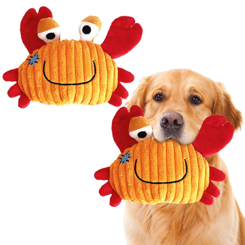 Plush Toys for Small Dogs Squeaky Soft Toy for Puppies Small Dog Ocean Series Plush Toys  for small and medium breeds dogs