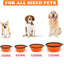 Portable Folding Silicone Dog Feeder Bowl