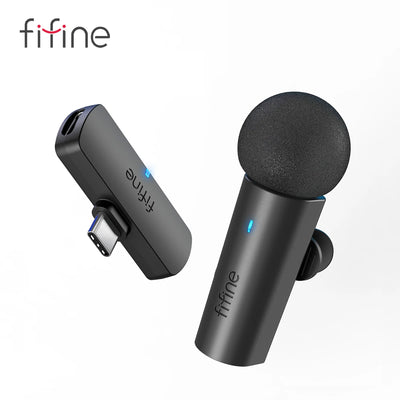Wireless Lavalier Recording Microphone,Type-C Mini MIC for Mobile Phone/Tablet/Laptop,Live Streams/Vlog/Interview-M6-ADS1507