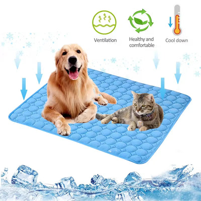 Dog Cooling Mat Summer Pet Cold Bed Extra Large For Small Big Dogs Pet Accessories Cat Durable Blanket Sofa Cat Ice Pad Blanket