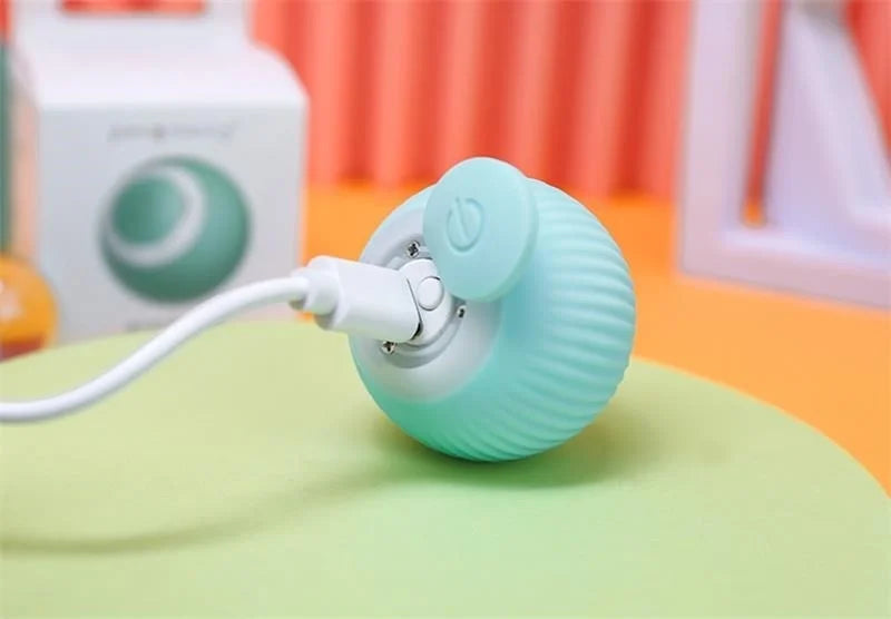 2023 NEW Electric Dog Toys Smart Puppy Ball Toys For Cat Small Dogs Funny Auto Rolling Ball Self-moving Puppy Games Toys Pe
