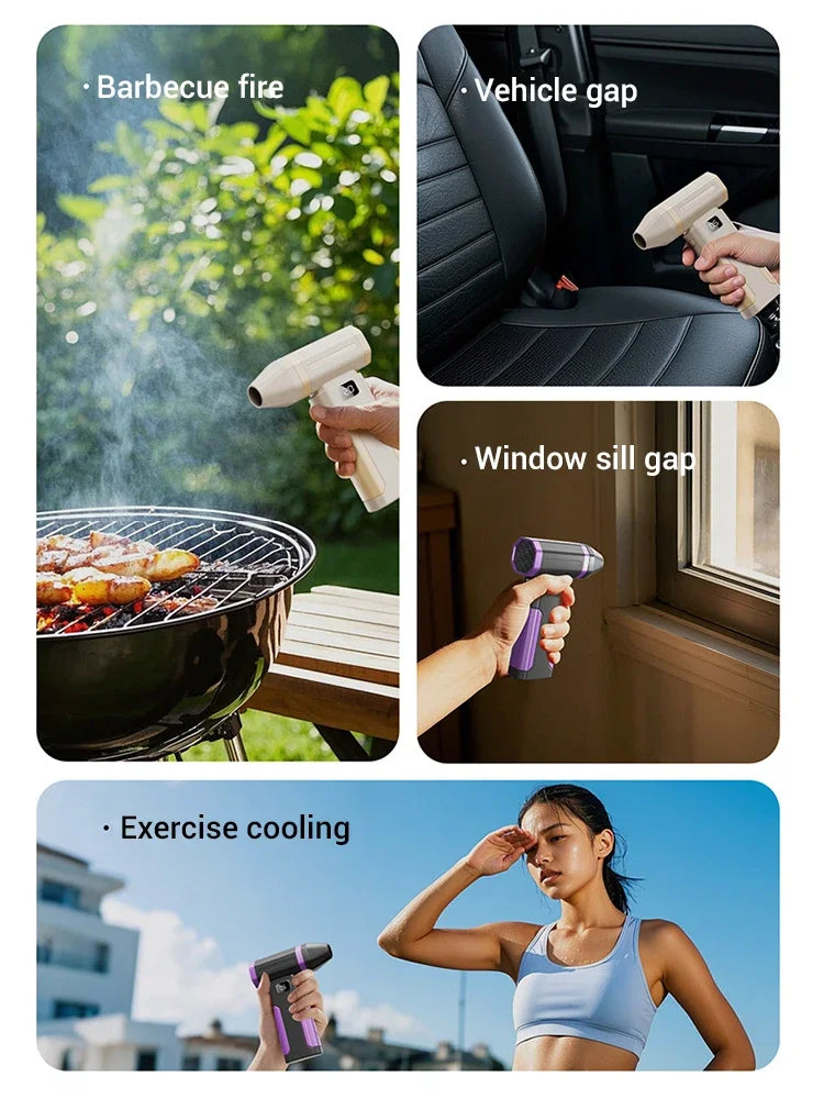 Xiaomi 450000RPM Powerful Air Blower Turbo Jet Fan High Speed Turbo Violent Fan Brushless Motor Handheld Duct Fan PC Clean Tool