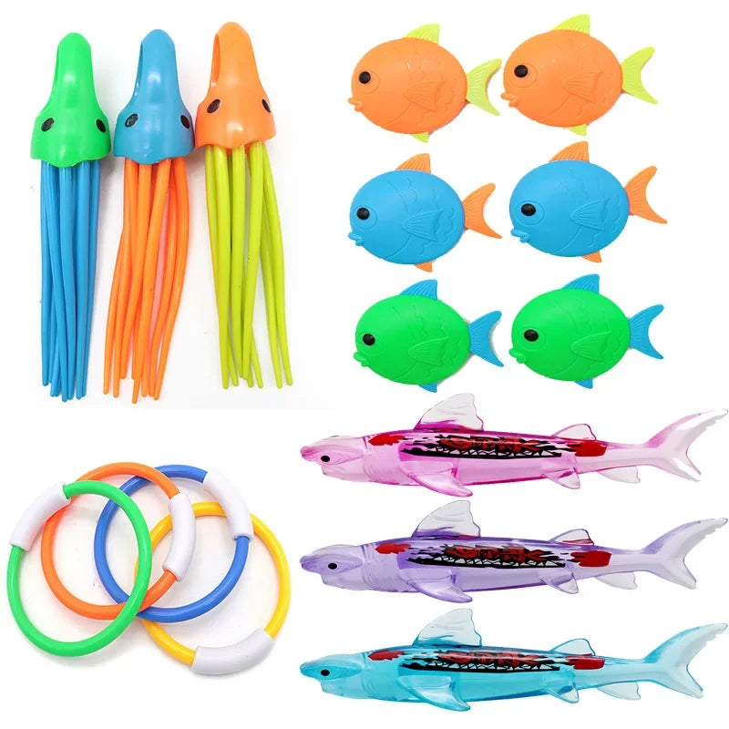 Diving Toys Children's Swimming Pool Treasure Hunt Water Diamond Breath Closure Training Water Suit Underwater Toys for Kid Gift