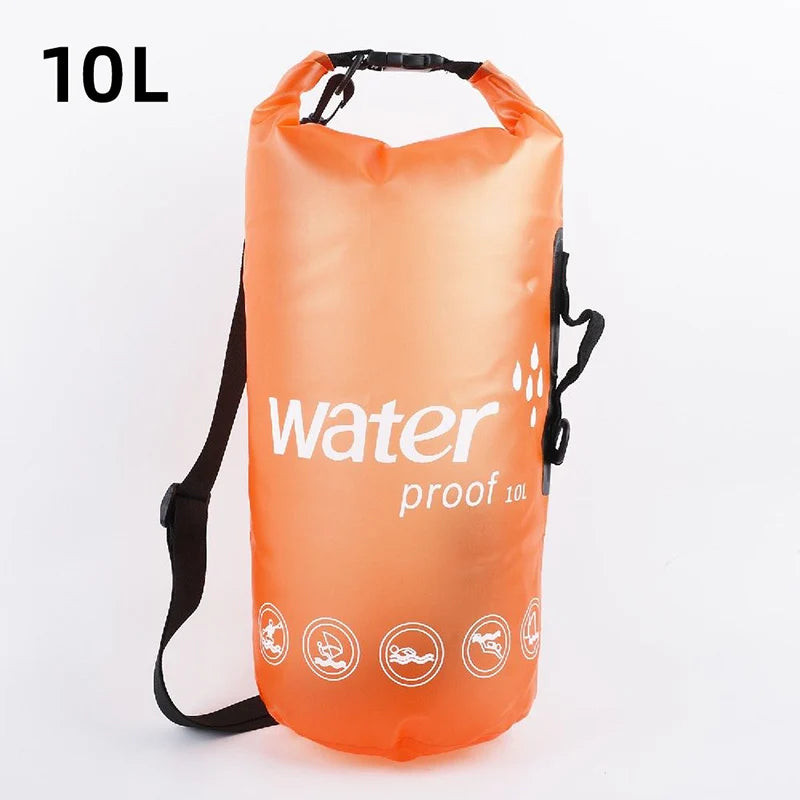 10L 20L PVC Waterproof Bag Boating Swimming Man Women Outdoor Diving Rafting Floating Ocean Water Lightweight Portable Bags