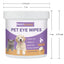 Pet Eye Cleaning Wipes for Dogs & Cats，Gentle Tear Stain Remover， Vitamins Formula | 130pcs Soft & Safe Eye Care