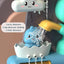 Children's Take A Shower Paddle Toys Cartoon Animals Dinosaurs Spin Water Spray Waterwheel Bath Toy Kids Delight Shower Toy Gift
