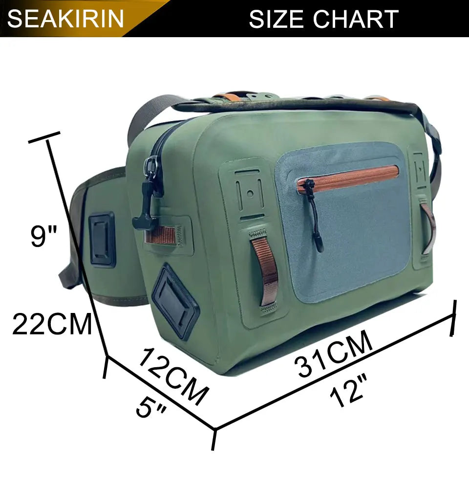 Fly Fishing Wait Hip Pack Fanny Tackle Storage Bag Cross Body Sling Versatile Waterproof Dry Bag for Canoeing Surfing Kayking