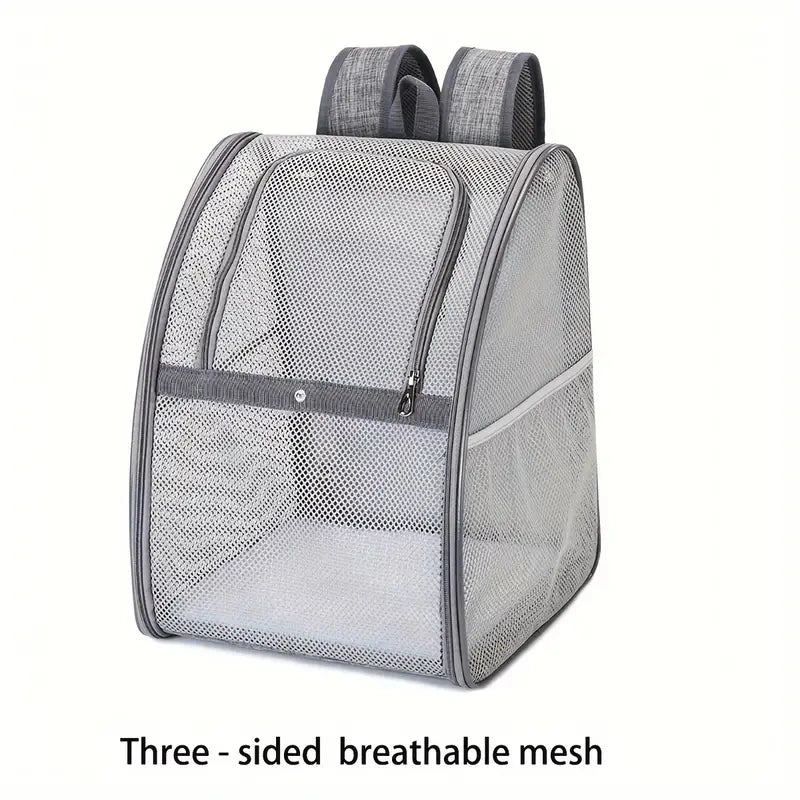 Mesh Breathable Double Shoulder Pet Backpack