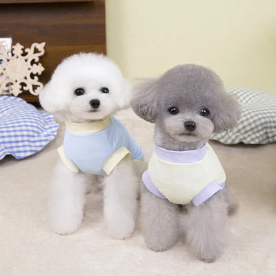 Summer Cool Dog Clothes New Dogs Pet Vest For Puppy Breathable Vest T-shirt Costume Bulldog Dog T-shirt Outdoor Pets Clothing