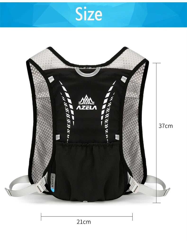 Outdoor Trail Running Backpack Ultralight Women Men Running Race Hydration Vest Marathon Bicycle Bag for Marathon Hiking Cycling
