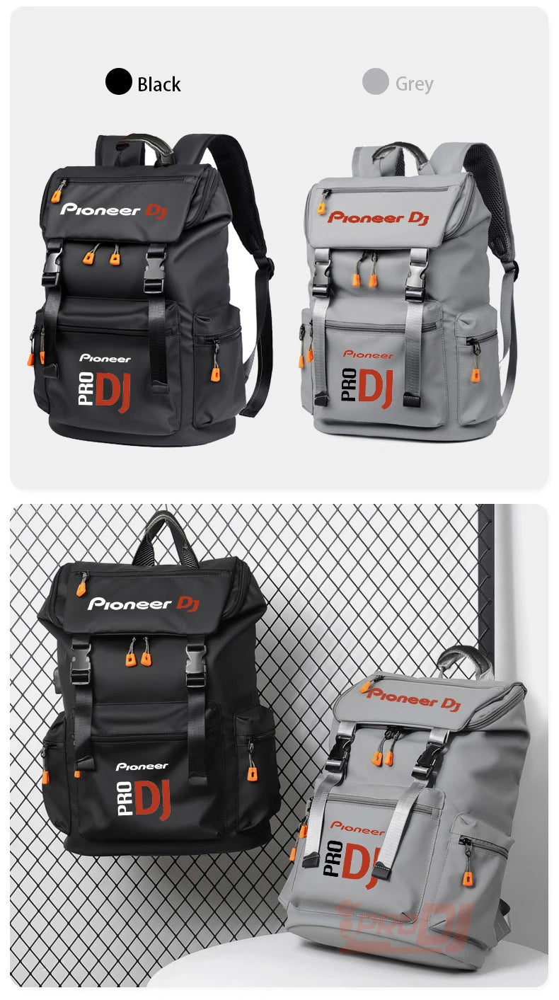 2025 Pioneer DJ Pro Large Capacity Fashion Multi-Purpose Travel Outdoor Walking Camping Backpack Waterproof Bag Quality Backpack