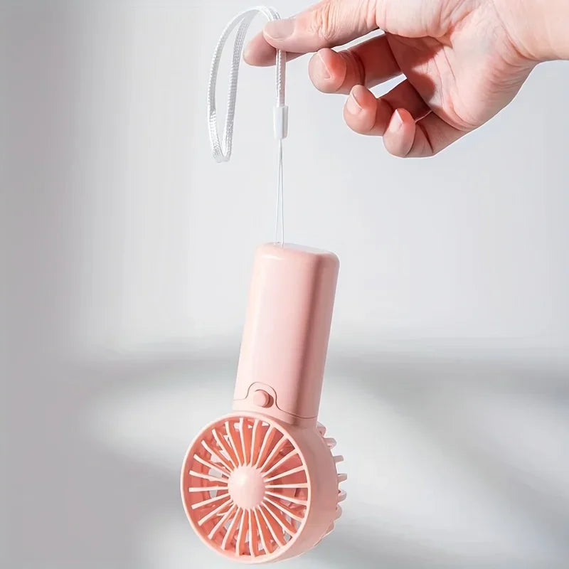 Cute Mini Fan Portable Handheld Fan Lightweight Handy Fan Pocket Low Noise Small Electric Fan for Student Gift Outdoor Fan 2025
