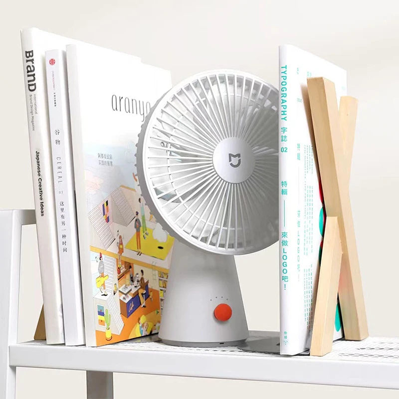 XIAOMI MIJIA Desktop Mobile Fan，Desktop Handheld Two In One，Universal Type-C Charging Port，18.5 - Hour Ultra - Long Battery Life