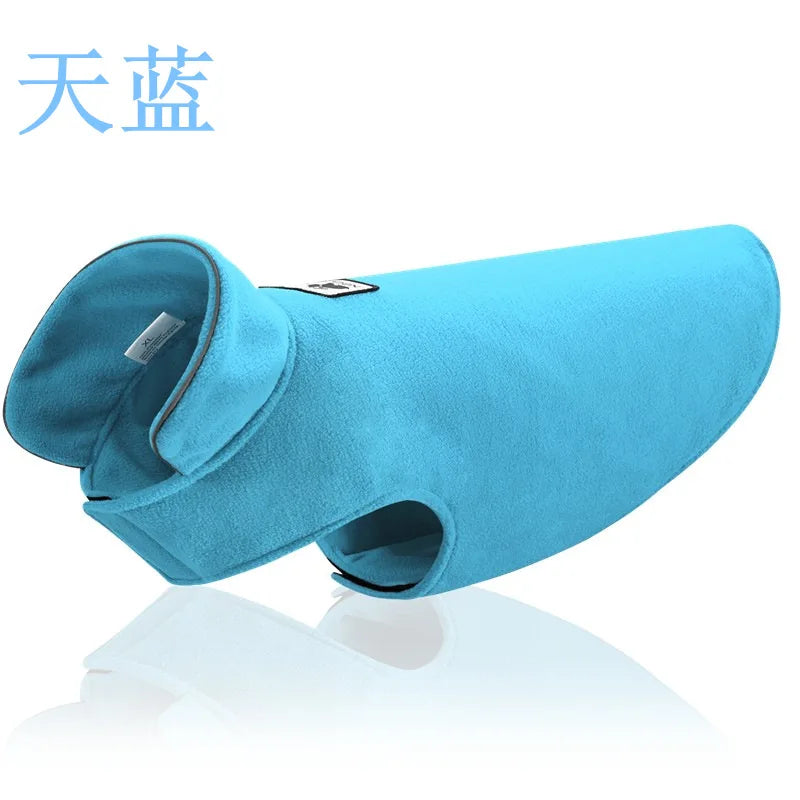 Reversible Winter Pet Jacket – Warm Fleece Dog Coat for Small, Medium & Large Dogs (French Bulldog, Labrador)
