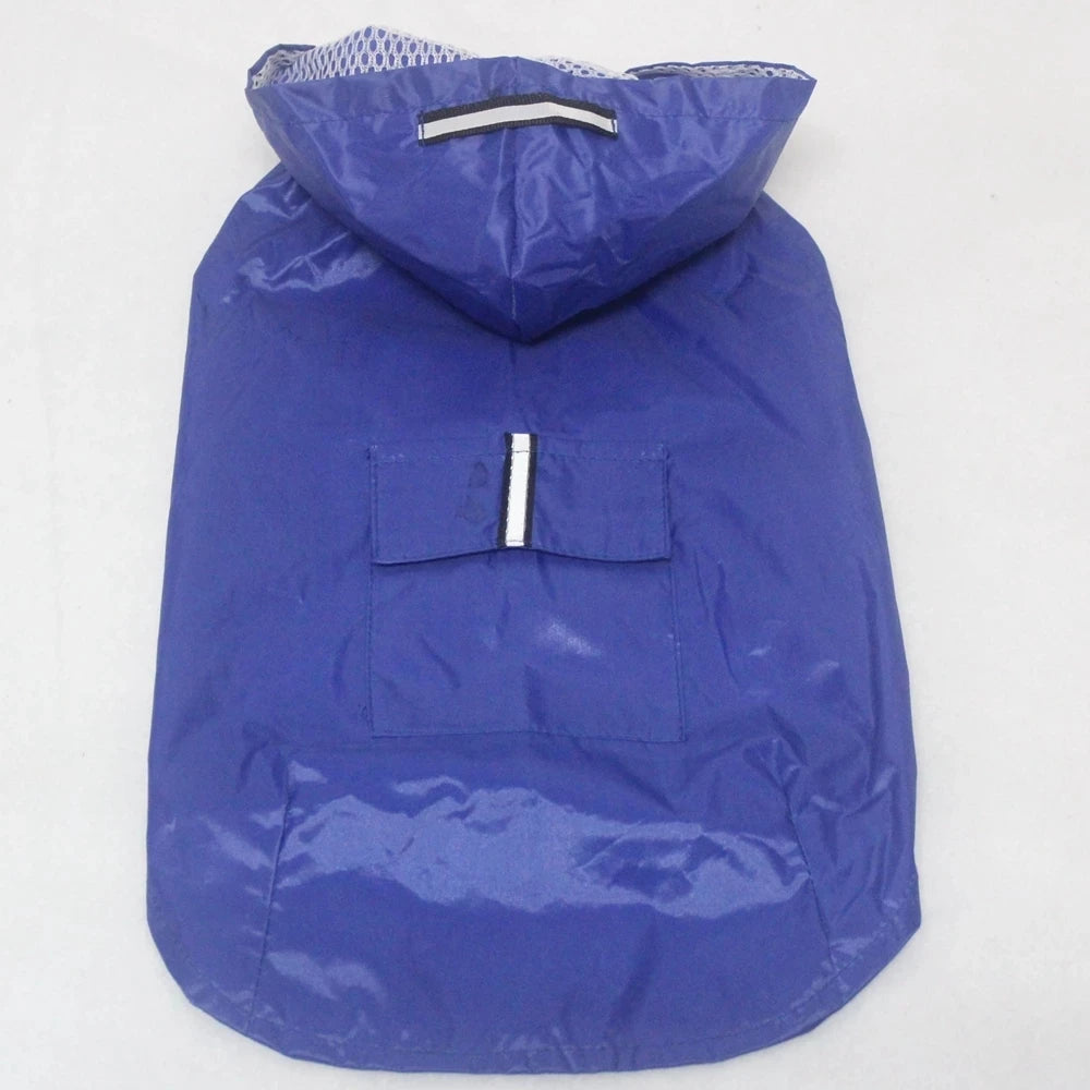 Dog Raincoat Small Large Dogs Waterproof Pet Clothes Reflective Dogs Rain Coats Hooded Jacket Raincoat Chihuahua Pet Supplies