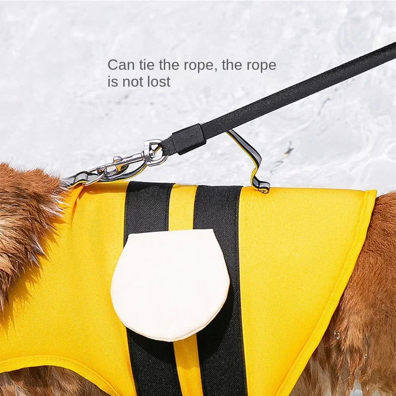 Summer Animal Shaped Bee Dog Life Jacket, Medium-sized Small Dog Universal Dog Swimsuit, Pet Buoyancy Jacket