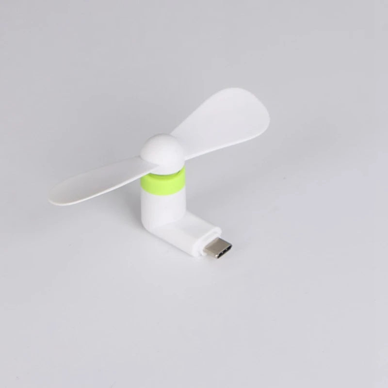 Creative Mini Portable Micro Fan Mobile Phone Mini Fan Charging Treasure Cooling Fan USB Gadget Fans Tester For Type-C