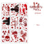 9 Sheets Halloween Decorations Window Stickers Reusable Bloody Handprint Footprint Horror Sticker Scary Realistic Tattoo Sticker