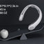 JISULIFE Portable Neck Fan Upgraded, 5000mAh Battery, Necksupport, 5 Speeds Gears Adjustment, Outdoor Wearable Hands-Free Fan