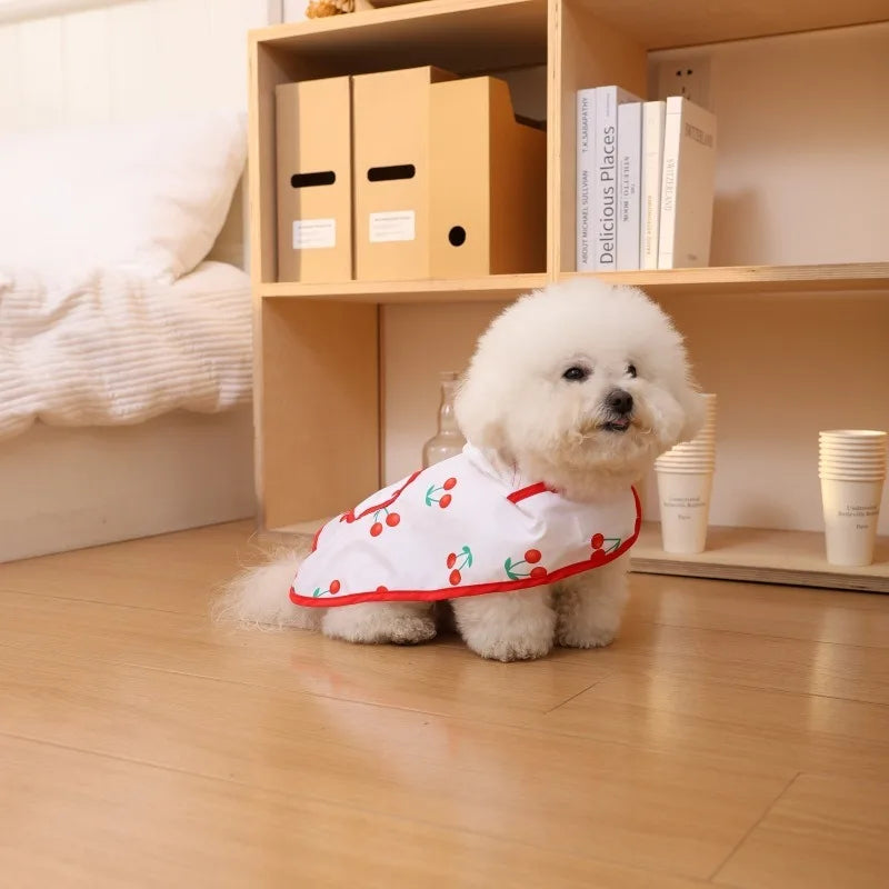 New Dog Raincoat Waterproof Hoodie Jacket Rain Poncho Pet Rainwear Clothes Teddy Ins Cute Outdoor Dogs Raincoat Accessories