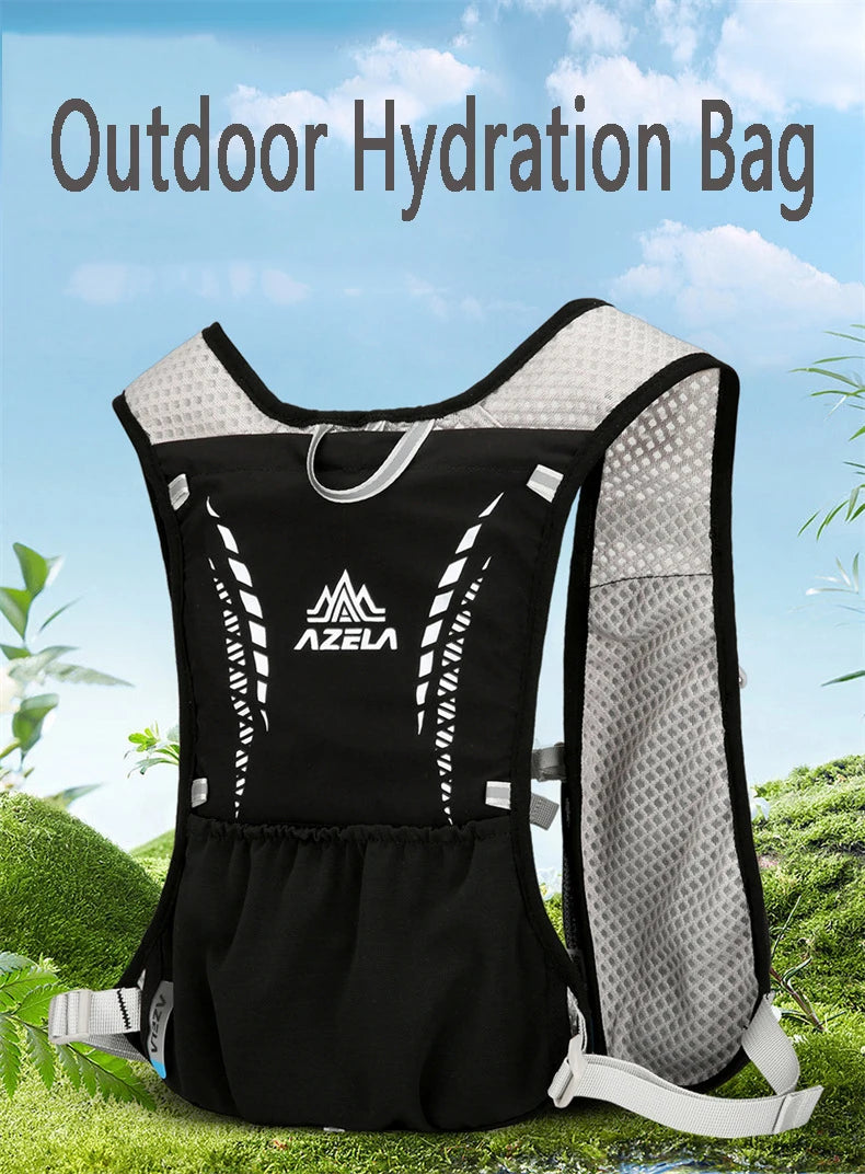 Outdoor Trail Running Backpack Ultralight Women Men Running Race Hydration Vest Marathon Bicycle Bag for Marathon Hiking Cycling