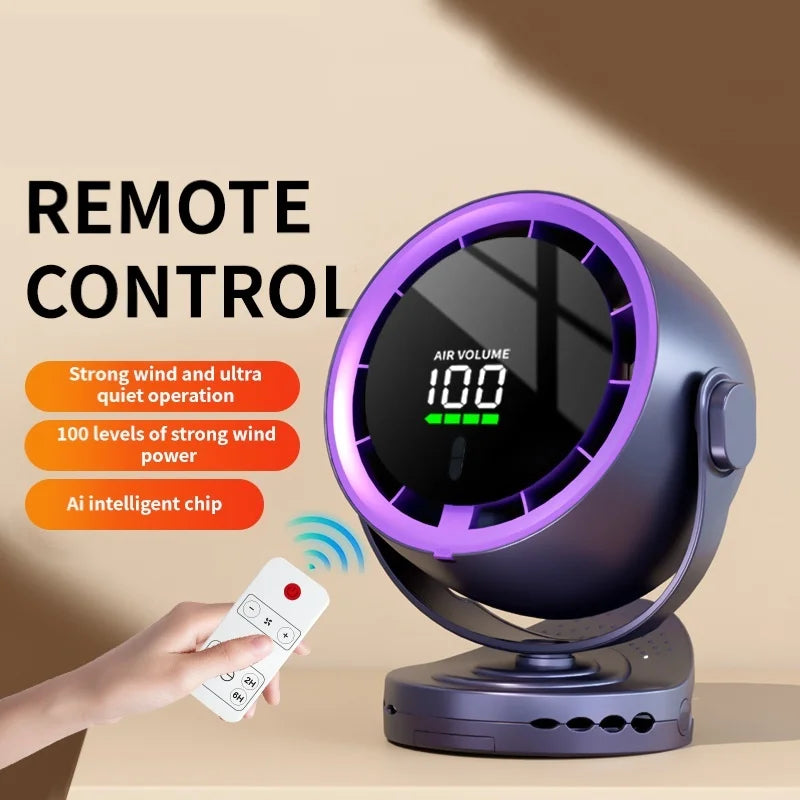 Electric Fan Clip Small Fan USB Charging Fan Turbine High Speed Office Wall Mounted Fan Desktop Desktop 8 Inch Small Fan