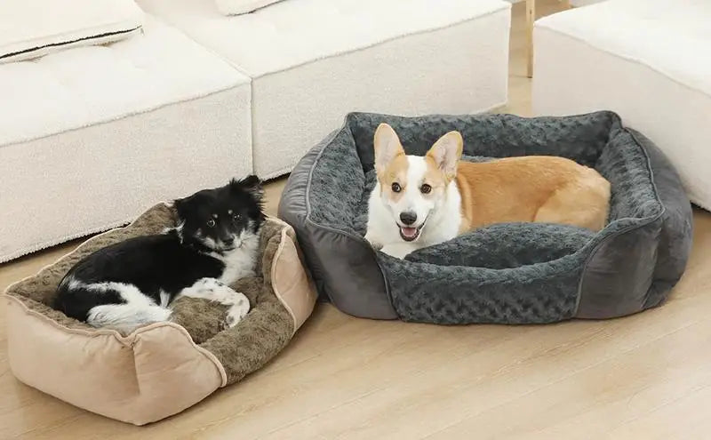 new Dog Bed Bolster Couch Dog Bed for Large Dogs Removable Washable Cover Pet Bed Foam Nonskid Dog Mat Cat Bed Kennel