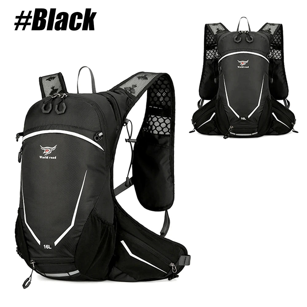 16L Lightweight Hiking Backpack for Men & Women, Water-Resistant Daypack with Rain Cover, Anti-Theft Travel Backpack for Camping