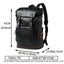 Men Pu Leather Backpack Men's Large Antitheft Travel Backpack Laptop Bag Black Bagpack Boy Big School Male Business Shoulder Bag