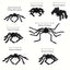 30cm/50cm/75cm/90cm/125cm/150cm/200cm Horror Halloween Giant Black Spider Decoration Haunted House Party Props Halloween Decor