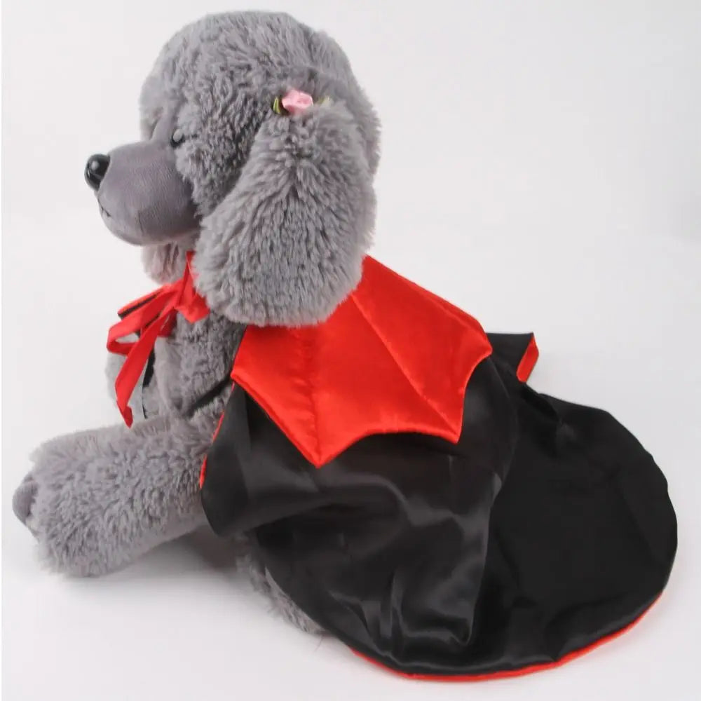Stand-collar Halloween Pet Costume Adjustable Comfortable Cat Cosplay Cloak Pet Supplies Soft Fabric Dogs Knight Cape Party