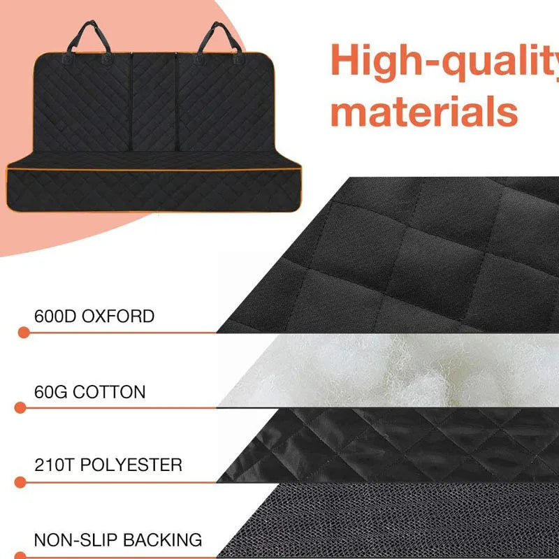Dog Car Seat Cover Waterproof Pet Travel Dog Carrier Hammock Car Rear Back Seat Protector Mat Safety Carrier For Dogs Safety Pad