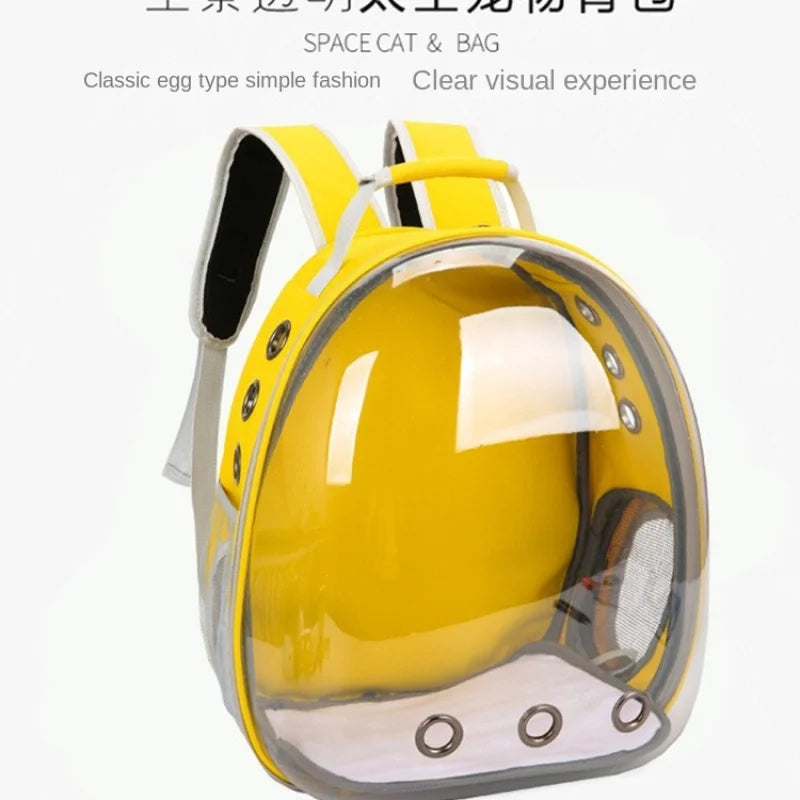 Airline Approved Pet Backpack - Transparent Space Capsule