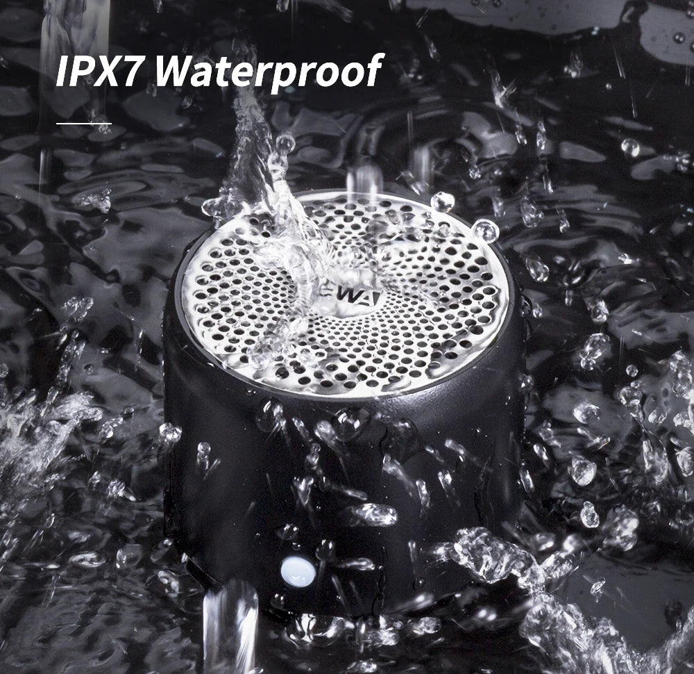 xx9 EWA A106 Pro Mini Bluetooth Speaker with Custom Bass Radiator, IPX7 Waterproof, Super Portable Speakers, Travel Case Packed