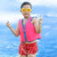 Kids Swim Vest Toddler Buoyancy Jacket Swimming Aid for Pool Adjustable Pool Floats Life Jackets for Boys Girls Aged 1-10 Years