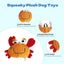 Plush Toys for Small Dogs Squeaky Soft Toy for Puppies Small Dog Ocean Series Plush Toys  for small and medium breeds dogs