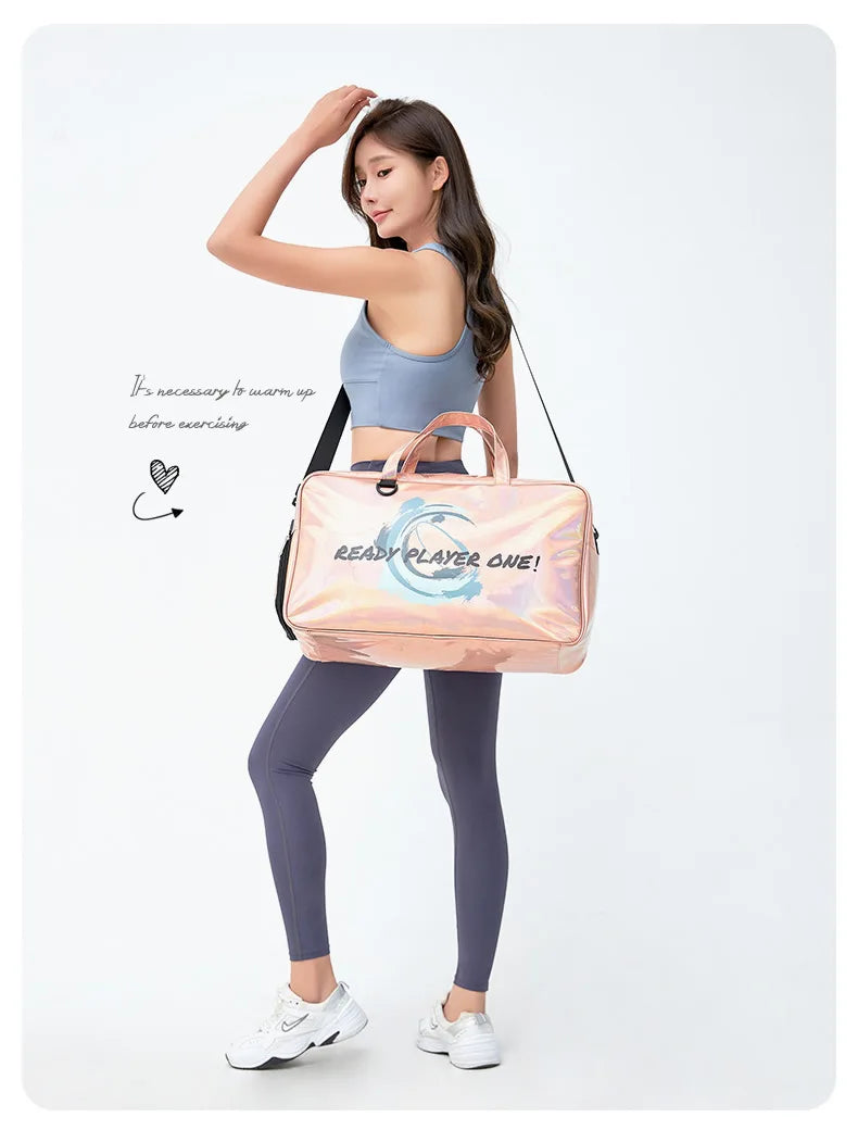 Swimming Bag Wet Dry Separation Large Capacity Storage Bags Fitness Beach Yoga Travel Waterproof Portable Handbag Shoulder Bag