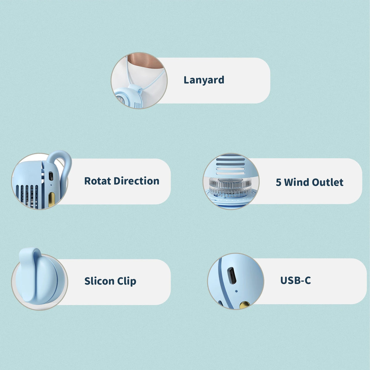 Miffy X MIPOW Portable USB Fan Clip-On Fan Cooling Personal For Office Household Traveling Summer Cooler Air fans kawaii style