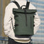 Waterproof Durable Outdoor Backpack Roll Top Fashion Casual Backpack for Hiking Travel Men Women Daily Commute