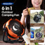 New Multifunctional 6 in 1 Desktop Fan 20000mAh Outdoor Camping Fan Air Circulator 4 Speed Adjustment Wireless Tent Ceiling Fan