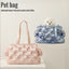 Travel Cat Dog Bag Waterproof Soft and Comfortable Dog Car Seat Cover Single Shoulder Bubble Bag for Pet Dog Cat Easy Travel
