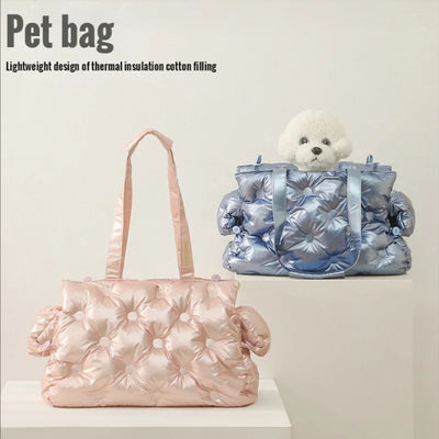 Travel Cat Dog Bag Waterproof Soft and Comfortable Dog Car Seat Cover Single Shoulder Bubble Bag for Pet Dog Cat Easy Travel