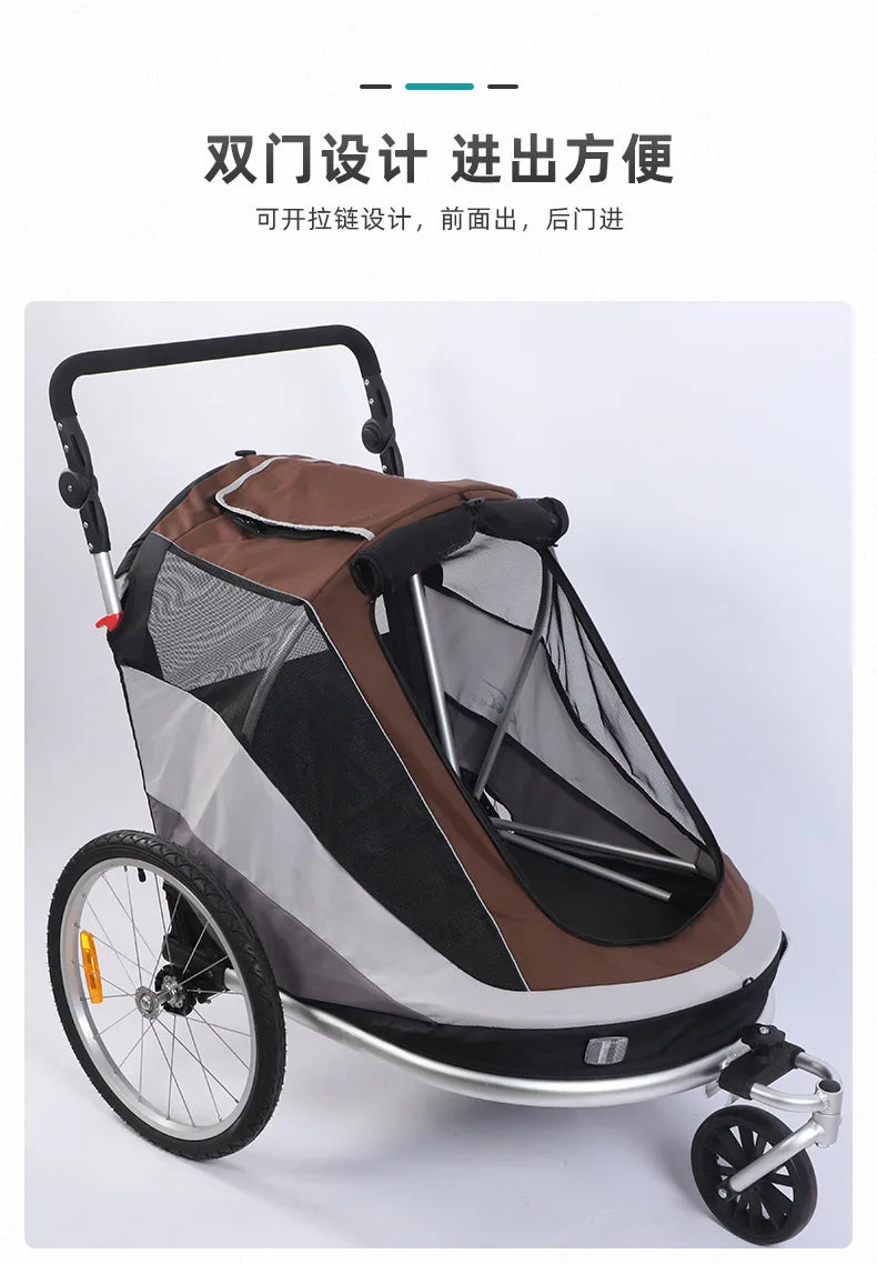 Spacious Pet Trailers - Connects to Bicycles