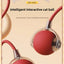 Rechargeable Interactive Pet Toy: Electric Automatic Rolling CatBall with Simulated Tail for Feline Entertainment and Engagement