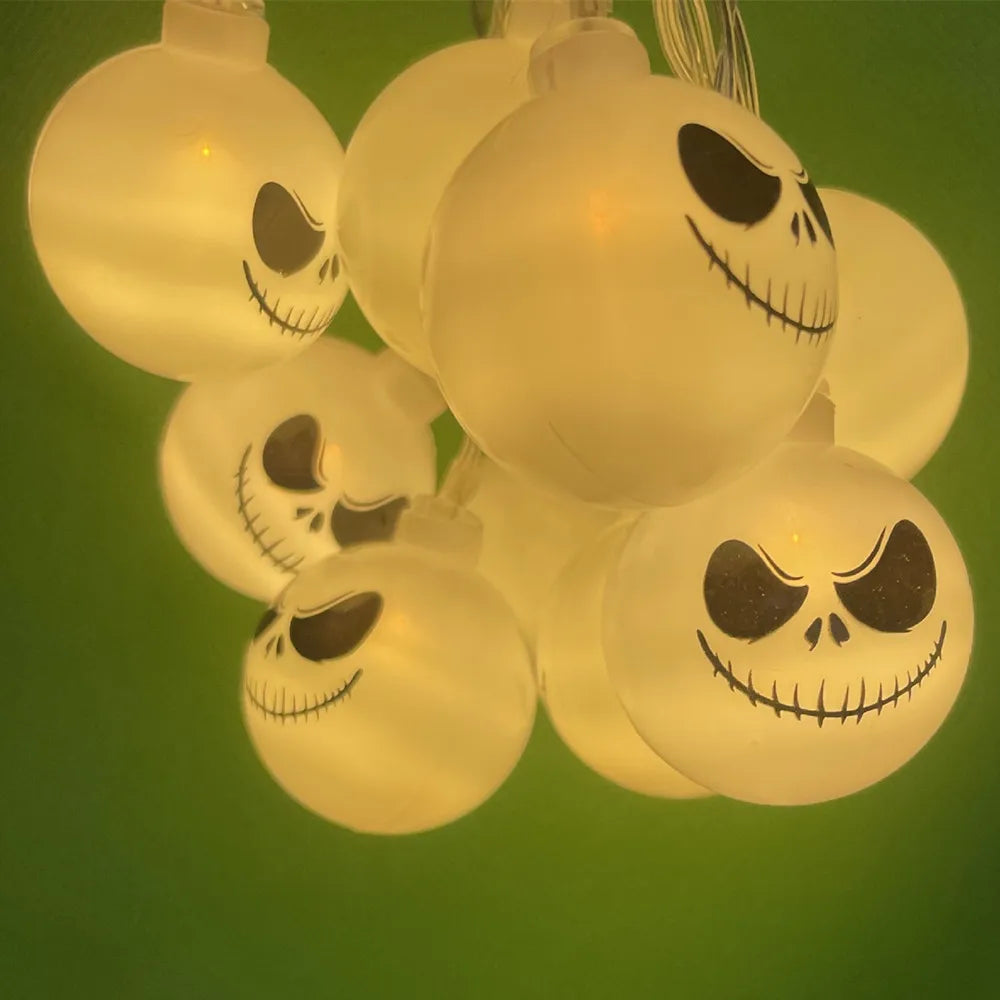 2024 Halloween Day Decoration Ghost String Lights LED Spooky Specter Fairy Lights Ghosts Battery Operated Party Indoor Decor 830