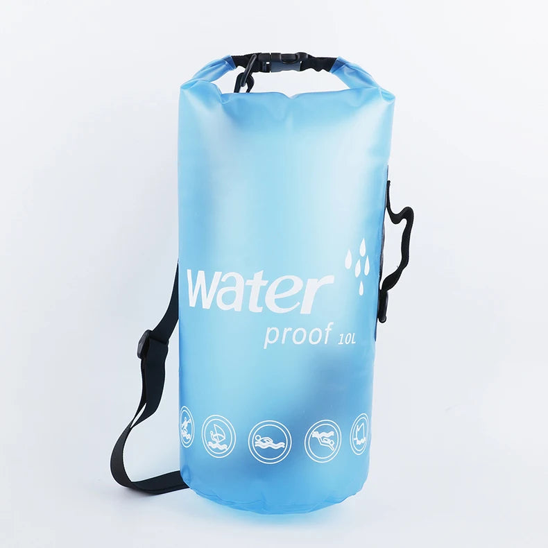 10L 20L PVC Waterproof Bag Boating Swimming Man Women Outdoor Diving Rafting Floating Ocean Water Lightweight Portable Bags