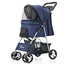 Pet Stroller with Sunroof -Foldable, lightweight, Single Handed, size S M L