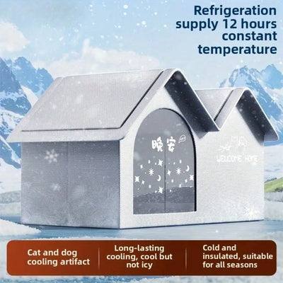 summer small middle Cat dog Ice House Air Conditioning BED Summer Cooling Tool Nest Dog Dog Four Seasons Pet Ice House